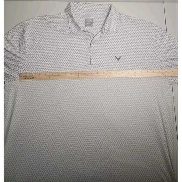 Callaway MENS Opti-Dri Polo White/black accents. EXTRA LARGE - Picture 7 of 7